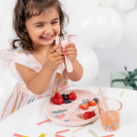 Vajilla infantil Celebration Rosa - Imagen 4