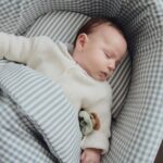 Vestidura para moisés Praliné Vichy/rayas matcha - Imagen 2