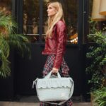 Bolso Canastilla Praliné Vichy matcha - Imagen 6