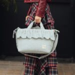 Bolso Canastilla Praliné Vichy matcha - Imagen 10