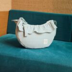 Bolso Crossbody góndola Praliné Vichy Matcha - Imagen 4