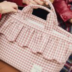 Bolso Canastilla Praliné Vichy moka - Imagen 4