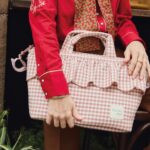 Bolso Canastilla Praliné Vichy moka - Imagen 2