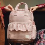 Mochila maternal Praliné vichy moka - Imagen 5