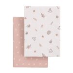 Pack de 2 bajeras para minicuna Calma rosa - Imagen 2