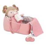 Bebé Rosa con canastilla y accesorios - Imagen 8