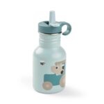 Botella infantil de metal Tiny Farm azul