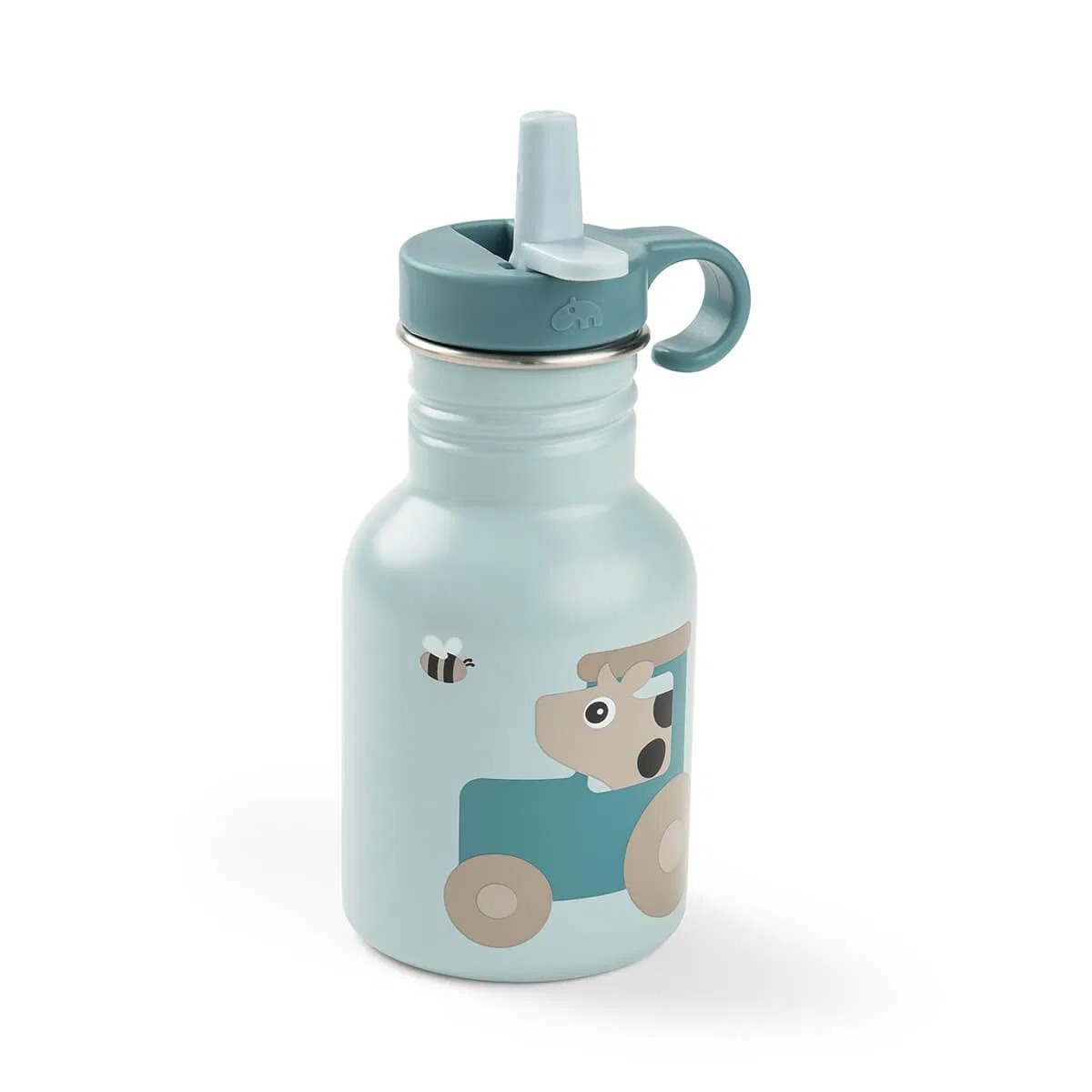 imgi_43_1011612-2 Botella infantil de metal Tiny Farm azul - Imagen 1