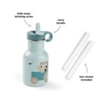 Botella infantil de metal Tiny Farm azul - Imagen 5