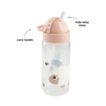 Botella infantil con caña 350ml. Tiny Farm Rosa - Imagen 5