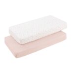 Pack de 2 bajeras para cuna Calma rosa