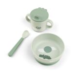 Vajilla infantil Happy Clouds Verde