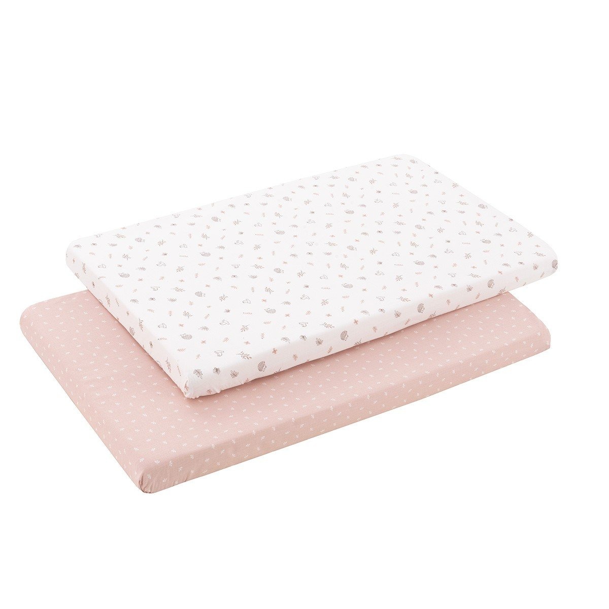 imgi_5_bajera-minicuna-pack-2-uds-50x82x10-cm-calma-rosa Pack de 2 bajeras para minicuna Calma rosa - Imagen 1