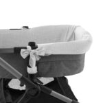 Funda reversible para capazo con capota Polo grey - Imagen 3