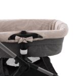 Funda reversible para capazo Candela wine - Imagen 4