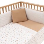 Colcha con protector para cuna de 60 Senda beige - Imagen 2