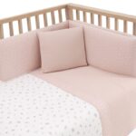 Funda nórdica con protector para cuna de 60 Calma rosa - Imagen 3