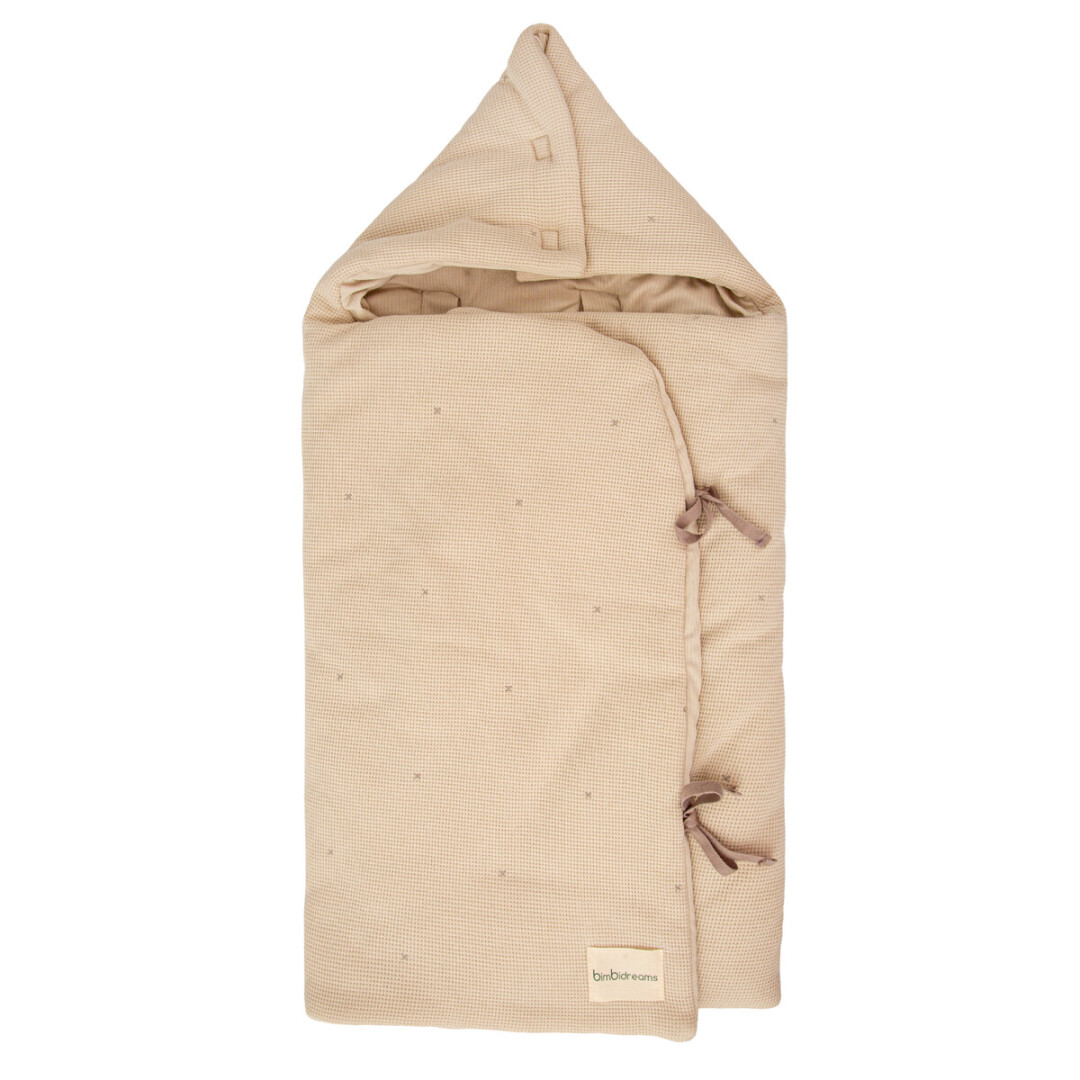54FU00003065 Saco para capazo con capucha Basic Lino - Imagen 1