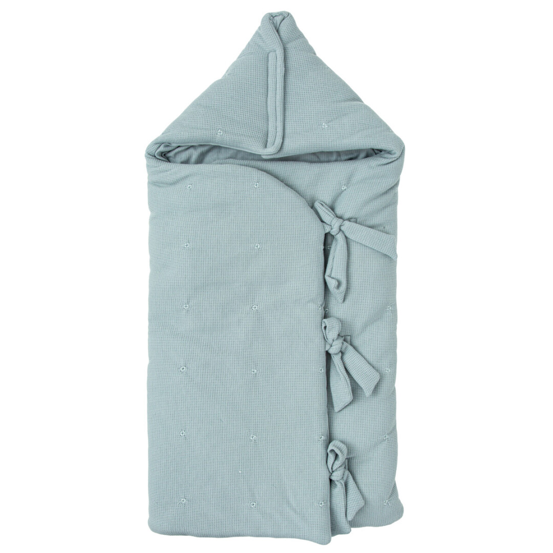 54FU00003852 Saco para capazo con capucha Basic Azul - Imagen 1
