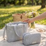 Bolso Crossbody Piel Little Bloom Vichy Gris - Imagen 2