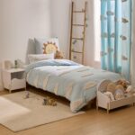 Funda nórdica infantil de cama + Cojín Clouds azul - Imagen 2