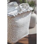 Bolso Canastilla Little Bloom Flor Gris - Imagen 2