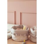 Cesta Organizadora Little Bloom Flor Gris - Imagen 2