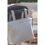 Bolso Crossbody Piel Little Bloom Vichy Gris - Imagen 5