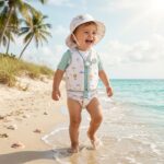 Gorro con protección solar 0-6 meses Good Vibes - Imagen 8
