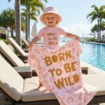 Toalla de playa infantil 90x160cm Born to be Wild - Imagen 2
