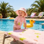 Toalla de playa infantil 90x160cm Tropicool Pink - Imagen 3