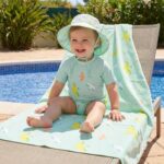 Toalla de playa infantil 90x160cm Tropicool Mint - Imagen 2