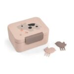 Caja de almuerzo + 2 mini tenedores Tiny farm Rosa