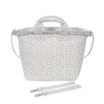 Bolso Canastilla Little Bloom Flor Gris - Imagen 4