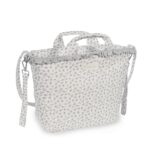 Bolso Canastilla Little Bloom Flor Gris - Imagen 5