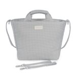 Bolso Canastilla Little Bloom Vichy Gris - Imagen 3