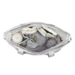 Bolso Crossbody Piel Little Bloom Flor Gris - Imagen 14