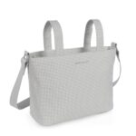 Bolso Crossbody Piel Little Bloom Vichy Gris - Imagen 8