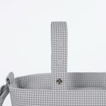 Bolso Crossbody Piel Little Bloom Vichy Gris - Imagen 11