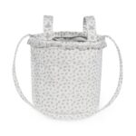 Bolsa Bucket Little Bloom Flor Gris - Imagen 8