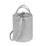 Bolsa Bucket Little Bloom Vichy Gris - Imagen 4