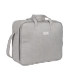 Maleta para el hospital Little Bloom Vichy Gris - Imagen 6