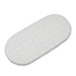Sábana Ajustable para Cuco + Muselina Little Bloom Flor Gris - Imagen 4