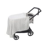 Sábana Ajustable para Cuco + Muselina Little Bloom Flor Gris - Imagen 5