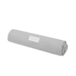 Sábana Ajustable para Cuco + Muselina Little Bloom Vichy Gris