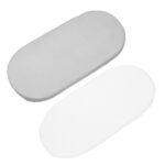 Set de 2 Sábanas Bajeras Ajustables para Cuco Little Bloom Vichy Gris