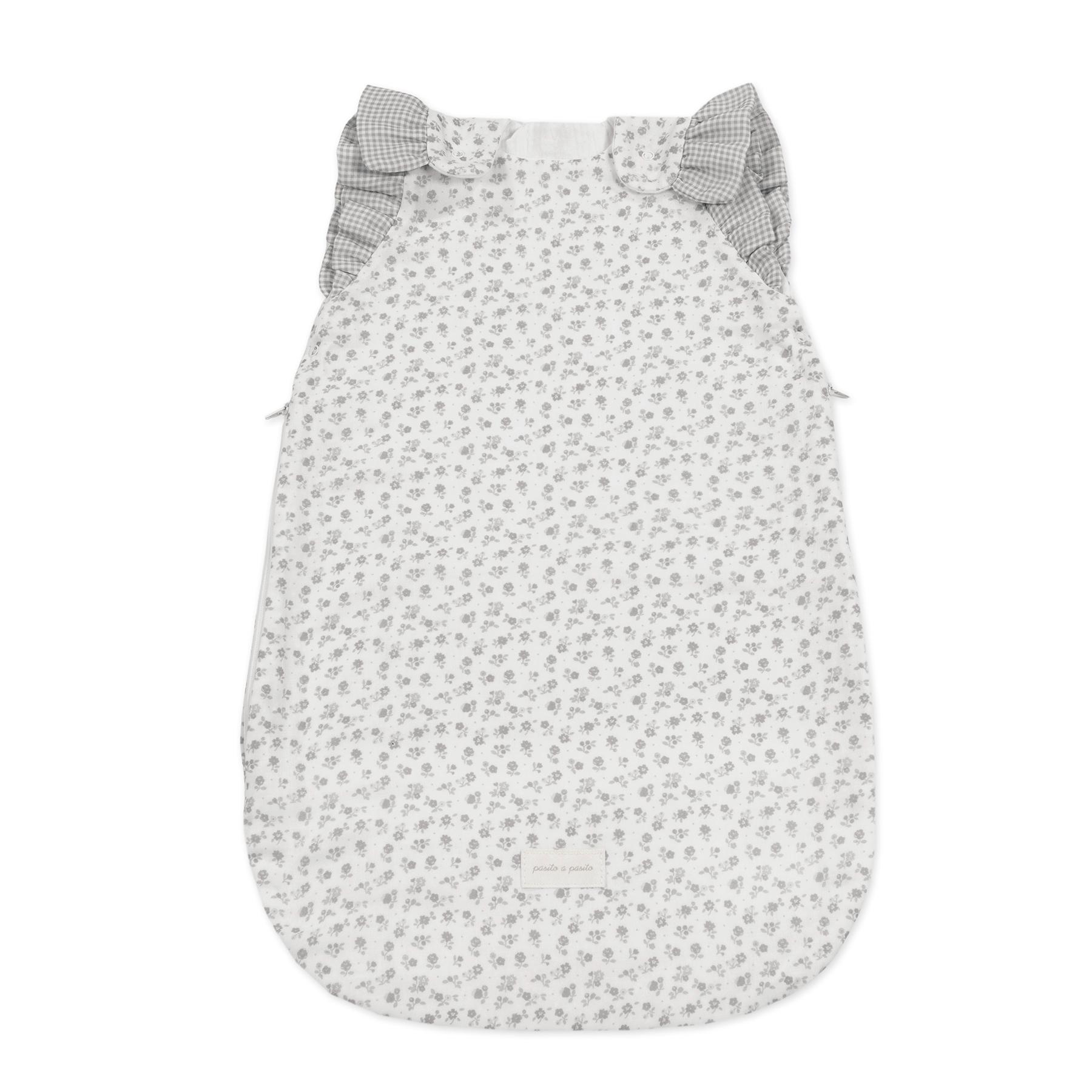1120900636_a Saco de Dormir de Verano Little Bloom Flor Gris TOG 0.5 - Imagen 1