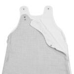 Saco de Dormir de Verano Little Bloom Vichy Gris TOG 0.5 - Imagen 3