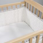 Protector de Cuna (Chichonera) 120x60 cm Little Bloom Flor Gris - Imagen 3