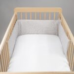 Protector de Cuna (Chichonera) 120x60 cm Little Bloom Vichy Gris - Imagen 2
